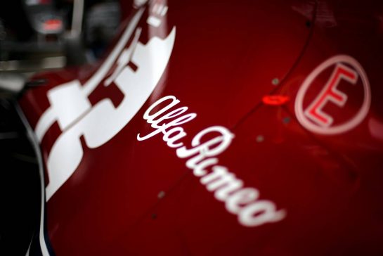 Alfa Romeo Racing 
11.07.2019. Formula 1 World Championship, Rd 10, British Grand Prix, Silverstone, England, Preparation Day.
- www.xpbimages.com, EMail: requests@xpbimages.com - copy of publication required for printed pictures. Every used picture is fee-liable. © Copyright: Charniaux / XPB Images