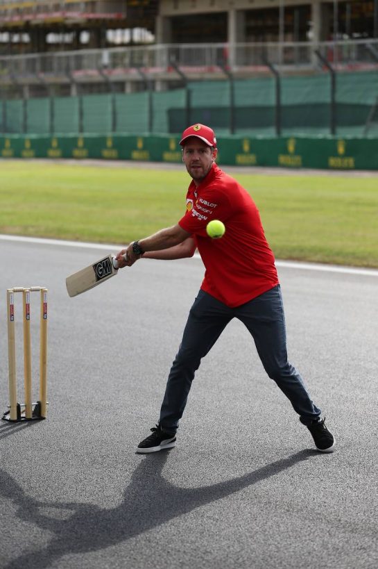 Sebastian Vettel (GER) Ferrari SF90.
11.07.2019. Formula 1 World Championship, Rd 10, British Grand Prix, Silverstone, England, Preparation Day.
- www.xpbimages.com, EMail: requests@xpbimages.com - copy of publication required for printed pictures. Every used picture is fee-liable. © Copyright: Batchelor / XPB Images