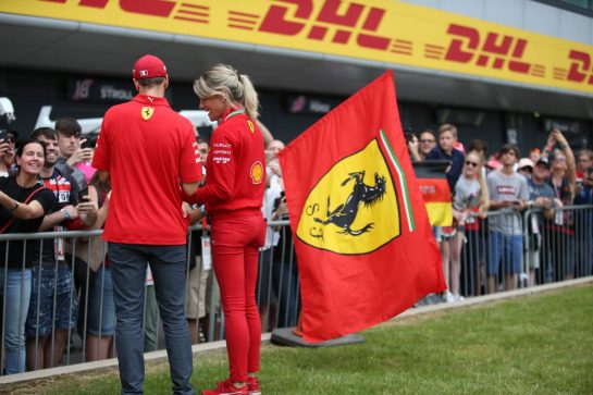 Sebastian Vettel (GER) Ferrari SF90.
11.07.2019. Formula 1 World Championship, Rd 10, British Grand Prix, Silverstone, England, Preparation Day.
- www.xpbimages.com, EMail: requests@xpbimages.com - copy of publication required for printed pictures. Every used picture is fee-liable. © Copyright: Batchelor / XPB Images