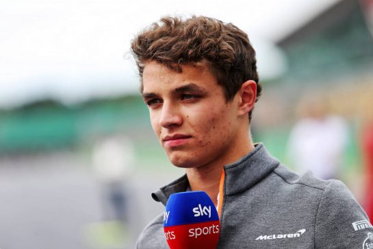 Lando Norris (GBR) McLaren.
11.07.2019. Formula 1 World Championship, Rd 10, British Grand Prix, Silverstone, England, Preparation Day.
- www.xpbimages.com, EMail: requests@xpbimages.com - copy of publication required for printed pictures. Every used picture is fee-liable. © Copyright: Moy / XPB Images
