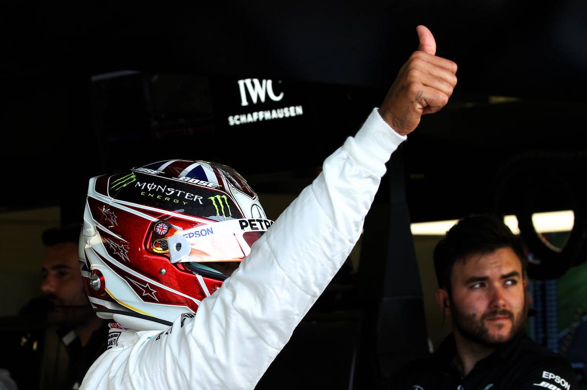 Lewis Hamilton (GBR) Mercedes AMG F1.