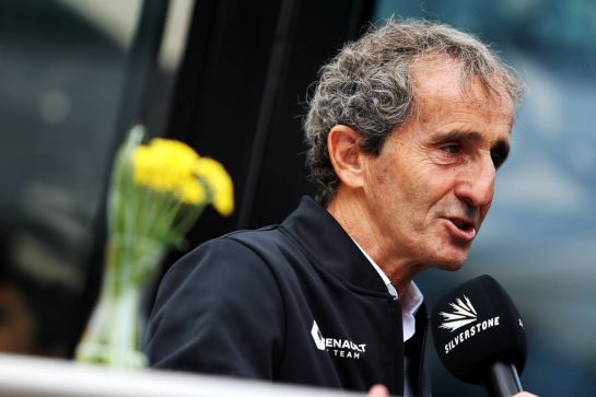 Alain Prost (FRA) Renault F1 Team Special Advisor.
14.07.2019. Formula 1 World Championship, Rd 10, British Grand Prix, Silverstone, England, Race Day.
- www.xpbimages.com, EMail: requests@xpbimages.com - copy of publication required for printed pictures. Every used picture is fee-liable. © Copyright: Moy / XPB Images