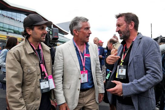 Steve Coogan (GBR) Comedian (Centre) with Lee Mack (GBR) Comedian (Right).
14.07.2019. Formula 1 World Championship, Rd 10, British Grand Prix, Silverstone, England, Race Day.
- www.xpbimages.com, EMail: requests@xpbimages.com - copy of publication required for printed pictures. Every used picture is fee-liable. © Copyright: Moy / XPB Images