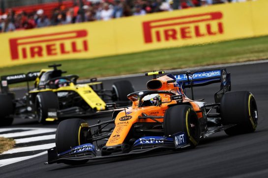 Lando Norris (GBR) McLaren MCL34.
14.07.2019. Formula 1 World Championship, Rd 10, British Grand Prix, Silverstone, England, Race Day.
- www.xpbimages.com, EMail: requests@xpbimages.com - copy of publication required for printed pictures. Every used picture is fee-liable. © Copyright: Moy / XPB Images