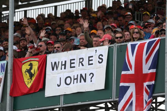 Fans and flags.14.07.2019. Formula 1 World Championship, Rd 10, British Grand Prix, Silverstone, England, Race Day.- www.xpbimages.com, EMail: requests@xpbimages.com - copy of publication required for printed pictures. Every used picture is fee-liable. © Copyright: Batchelor / XPB Images
