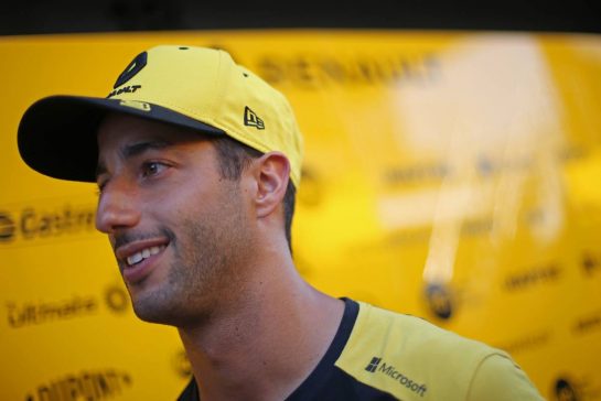 Daniel Ricciardo (AUS), Renault F1 Team 
25.07.2019. Formula 1 World Championship, Rd 11, German Grand Prix, Hockenheim, Germany, Preparation Day.
- www.xpbimages.com, EMail: requests@xpbimages.com - copy of publication required for printed pictures. Every used picture is fee-liable. © Copyright: Charniaux / XPB Images