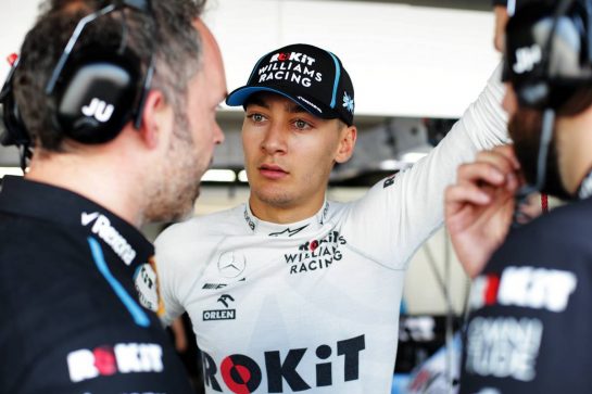 George Russell (GBR) Williams Racing.
26.07.2019. Formula 1 World Championship, Rd 11, German Grand Prix, Hockenheim, Germany, Practice Day.
- www.xpbimages.com, EMail: requests@xpbimages.com - copy of publication required for printed pictures. Every used picture is fee-liable. © Copyright: Bearne / XPB Images