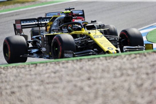 Nico Hulkenberg (GER) Renault F1 Team RS19.
26.07.2019. Formula 1 World Championship, Rd 11, German Grand Prix, Hockenheim, Germany, Practice Day.
 - www.xpbimages.com, EMail: requests@xpbimages.com - copy of publication required for printed pictures. Every used picture is fee-liable. © Copyright: Bearne / XPB Images