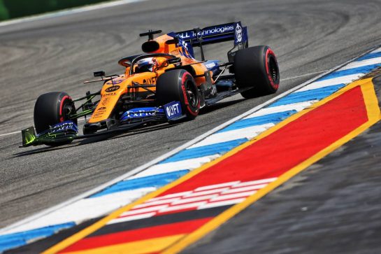 Carlos Sainz Jr (ESP) McLaren MCL34.
26.07.2019. Formula 1 World Championship, Rd 11, German Grand Prix, Hockenheim, Germany, Practice Day.
- www.xpbimages.com, EMail: requests@xpbimages.com - copy of publication required for printed pictures. Every used picture is fee-liable. © Copyright: Moy / XPB Images