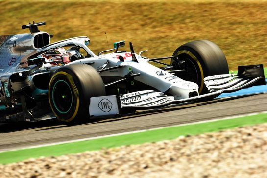 Lewis Hamilton (GBR) Mercedes AMG F1 W10.
26.07.2019. Formula 1 World Championship, Rd 11, German Grand Prix, Hockenheim, Germany, Practice Day.
- www.xpbimages.com, EMail: requests@xpbimages.com - copy of publication required for printed pictures. Every used picture is fee-liable. © Copyright: Bearne / XPB Images