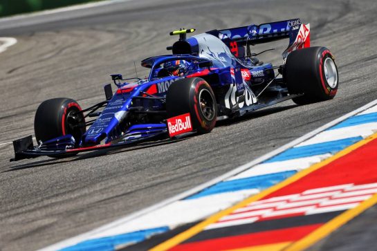 Alexander Albon (THA) Scuderia Toro Rosso STR14.
26.07.2019. Formula 1 World Championship, Rd 11, German Grand Prix, Hockenheim, Germany, Practice Day.
- www.xpbimages.com, EMail: requests@xpbimages.com - copy of publication required for printed pictures. Every used picture is fee-liable. © Copyright: Moy / XPB Images