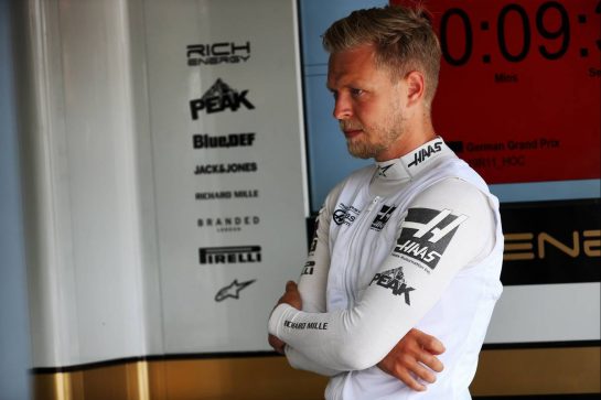 Kevin Magnussen (DEN) Haas F1 Team.
26.07.2019. Formula 1 World Championship, Rd 11, German Grand Prix, Hockenheim, Germany, Practice Day.
- www.xpbimages.com, EMail: requests@xpbimages.com - copy of publication required for printed pictures. Every used picture is fee-liable. © Copyright: Batchelor / XPB Images
