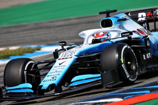 George Russell (GBR) Williams Racing FW42.
26.07.2019. Formula 1 World Championship, Rd 11, German Grand Prix, Hockenheim, Germany, Practice Day.
- www.xpbimages.com, EMail: requests@xpbimages.com - copy of publication required for printed pictures. Every used picture is fee-liable. © Copyright: Moy / XPB Images