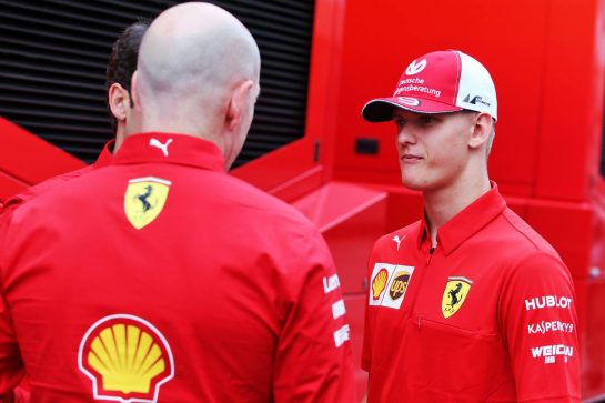 Mick Schumacher (GER) Ferrari Test Driver.
27.07.2019. Formula 1 World Championship, Rd 11, German Grand Prix, Hockenheim, Germany, Qualifying Day.
- www.xpbimages.com, EMail: requests@xpbimages.com - copy of publication required for printed pictures. Every used picture is fee-liable. © Copyright: Moy / XPB Images