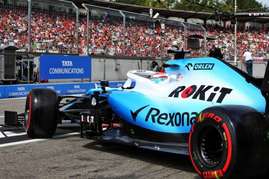 George Russell (GBR) Williams Racing FW42 leaves the pits.
27.07.2019. Formula 1 World Championship, Rd 11, German Grand Prix, Hockenheim, Germany, Qualifying Day.
- www.xpbimages.com, EMail: requests@xpbimages.com - copy of publication required for printed pictures. Every used picture is fee-liable. © Copyright: Batchelor / XPB Images