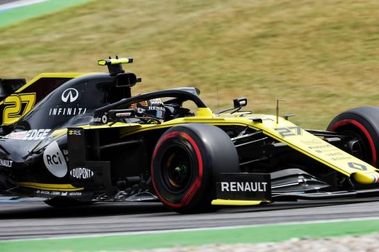 Nico Hulkenberg (GER) Renault F1 Team RS19.
27.07.2019. Formula 1 World Championship, Rd 11, German Grand Prix, Hockenheim, Germany, Qualifying Day.
- www.xpbimages.com, EMail: requests@xpbimages.com - copy of publication required for printed pictures. Every used picture is fee-liable. © Copyright: Bearne / XPB Images
