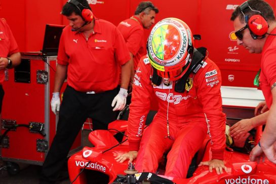 Mick Schumacher (GER) Ferrari Test Driver in the Ferrari F2003-GA driven by his father Michael Schumacher.
27.07.2019. Formula 1 World Championship, Rd 11, German Grand Prix, Hockenheim, Germany, Qualifying Day.
- www.xpbimages.com, EMail: requests@xpbimages.com - copy of publication required for printed pictures. Every used picture is fee-liable. © Copyright: Batchelor / XPB Images