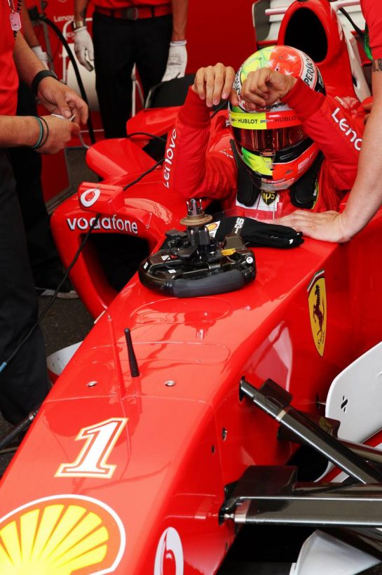 Mick Schumacher (GER) Ferrari Test Driver in the Ferrari F2003-GA driven by his father Michael Schumacher.
27.07.2019. Formula 1 World Championship, Rd 11, German Grand Prix, Hockenheim, Germany, Qualifying Day.
- www.xpbimages.com, EMail: requests@xpbimages.com - copy of publication required for printed pictures. Every used picture is fee-liable. © Copyright: Batchelor / XPB Images