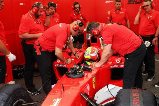 Mick Schumacher (GER) Ferrari Test Driver in the Ferrari F2003-GA driven by his father Michael Schumacher.
27.07.2019. Formula 1 World Championship, Rd 11, German Grand Prix, Hockenheim, Germany, Qualifying Day.
- www.xpbimages.com, EMail: requests@xpbimages.com - copy of publication required for printed pictures. Every used picture is fee-liable. © Copyright: Batchelor / XPB Images
