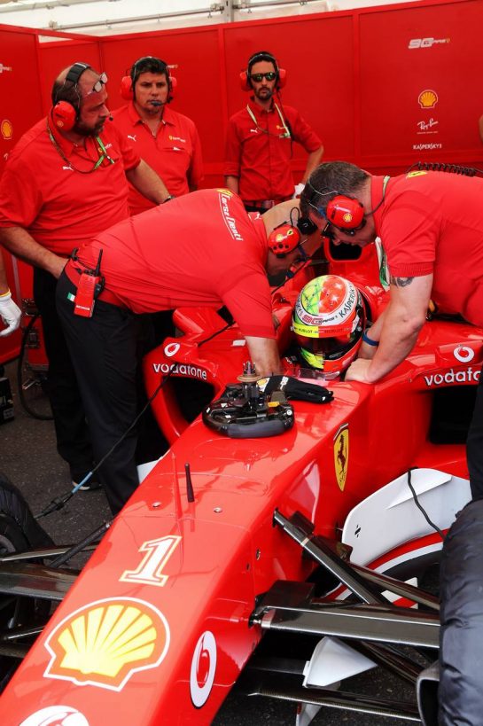 Mick Schumacher (GER) Ferrari Test Driver in the Ferrari F2003-GA driven by his father Michael Schumacher.
27.07.2019. Formula 1 World Championship, Rd 11, German Grand Prix, Hockenheim, Germany, Qualifying Day.
- www.xpbimages.com, EMail: requests@xpbimages.com - copy of publication required for printed pictures. Every used picture is fee-liable. © Copyright: Batchelor / XPB Images