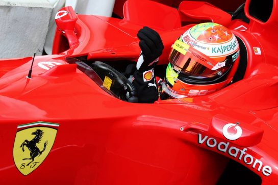 Mick Schumacher (GER) Ferrari Test Driver in the Ferrari F2003-GA driven by his father Michael Schumacher.
27.07.2019. Formula 1 World Championship, Rd 11, German Grand Prix, Hockenheim, Germany, Qualifying Day.
- www.xpbimages.com, EMail: requests@xpbimages.com - copy of publication required for printed pictures. Every used picture is fee-liable. © Copyright: Batchelor / XPB Images
