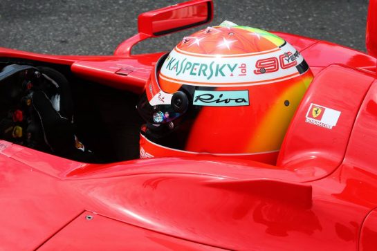 Mick Schumacher (GER) Ferrari Test Driver in the Ferrari F2003-GA driven by his father Michael Schumacher.
27.07.2019. Formula 1 World Championship, Rd 11, German Grand Prix, Hockenheim, Germany, Qualifying Day.
- www.xpbimages.com, EMail: requests@xpbimages.com - copy of publication required for printed pictures. Every used picture is fee-liable. © Copyright: Batchelor / XPB Images