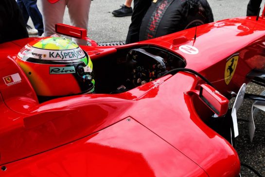 Mick Schumacher (GER) Ferrari Test Driver in the Ferrari F2003-GA driven by his father Michael Schumacher.
27.07.2019. Formula 1 World Championship, Rd 11, German Grand Prix, Hockenheim, Germany, Qualifying Day.
- www.xpbimages.com, EMail: requests@xpbimages.com - copy of publication required for printed pictures. Every used picture is fee-liable. © Copyright: Batchelor / XPB Images