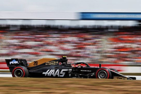 Kevin Magnussen (DEN) Haas VF-19.
27.07.2019. Formula 1 World Championship, Rd 11, German Grand Prix, Hockenheim, Germany, Qualifying Day.
- www.xpbimages.com, EMail: requests@xpbimages.com - copy of publication required for printed pictures. Every used picture is fee-liable. © Copyright: Moy / XPB Images
