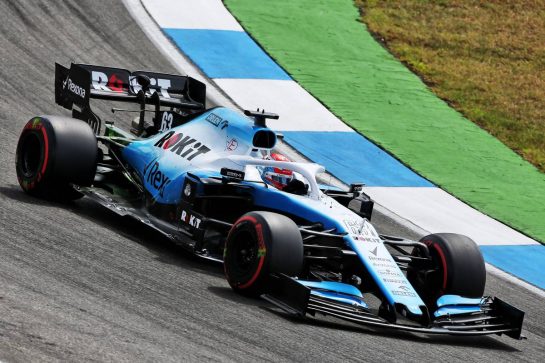 George Russell (GBR) Williams Racing FW42.
27.07.2019. Formula 1 World Championship, Rd 11, German Grand Prix, Hockenheim, Germany, Qualifying Day.
- www.xpbimages.com, EMail: requests@xpbimages.com - copy of publication required for printed pictures. Every used picture is fee-liable. © Copyright: Moy / XPB Images