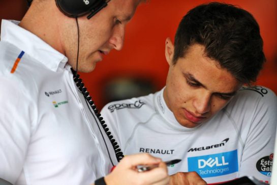 Lando Norris (GBR) McLaren.
27.07.2019. Formula 1 World Championship, Rd 11, German Grand Prix, Hockenheim, Germany, Qualifying Day.
- www.xpbimages.com, EMail: requests@xpbimages.com - copy of publication required for printed pictures. Every used picture is fee-liable. © Copyright: Batchelor / XPB Images
