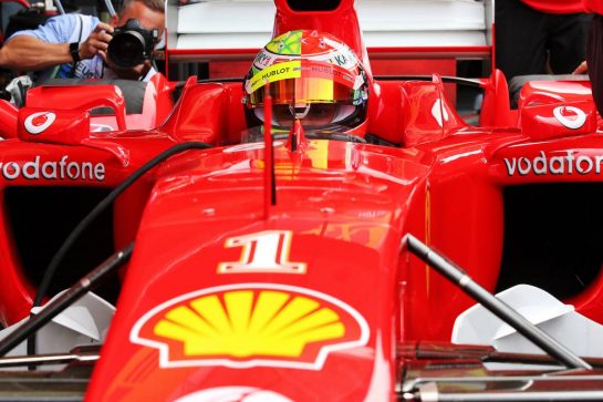 Mick Schumacher (GER) Ferrari Test Driver in the Ferrari F2003-GA driven by his father Michael Schumacher.
27.07.2019. Formula 1 World Championship, Rd 11, German Grand Prix, Hockenheim, Germany, Qualifying Day.
- www.xpbimages.com, EMail: requests@xpbimages.com - copy of publication required for printed pictures. Every used picture is fee-liable. © Copyright: Batchelor / XPB Images
