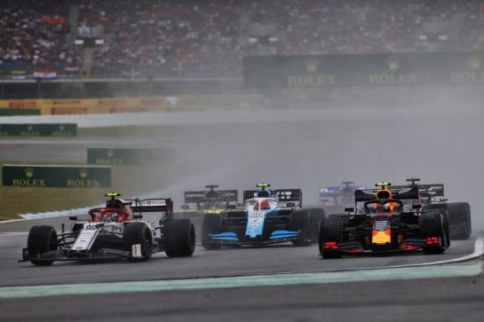 (L to R): Antonio Giovinazzi (ITA) Alfa Romeo Racing C38, Robert Kubica (POL) Williams Racing FW42, and Pierre Gasly (FRA) Red Bull Racing RB15.
28.07.2019. Formula 1 World Championship, Rd 11, German Grand Prix, Hockenheim, Germany, Race Day.
- www.xpbimages.com, EMail: requests@xpbimages.com - copy of publication required for printed pictures. Every used picture is fee-liable. © Copyright: Moy / XPB Images