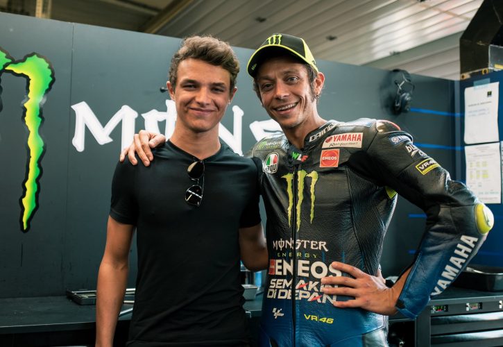 lando norris valentino rossi