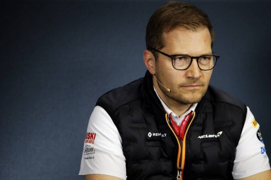Andreas Seidl, McLaren Managing Director in the FIA Press Conference.
02.08.2019. Formula 1 World Championship, Rd 12, Hungarian Grand Prix, Budapest, Hungary, Practice Day.
- www.xpbimages.com, EMail: requests@xpbimages.com - copy of publication required for printed pictures. Every used picture is fee-liable. © Copyright: Bearne / XPB Images