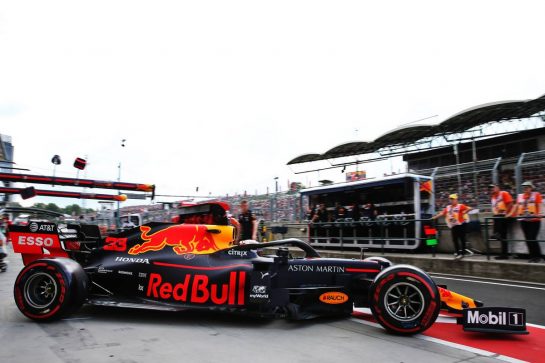 Max Verstappen (NLD) Red Bull Racing RB15 leaves the pits.
03.08.2019. Formula 1 World Championship, Rd 12, Hungarian Grand Prix, Budapest, Hungary, Qualifying Day.
- www.xpbimages.com, EMail: requests@xpbimages.com - copy of publication required for printed pictures. Every used picture is fee-liable. © Copyright: Batchelor / XPB Images