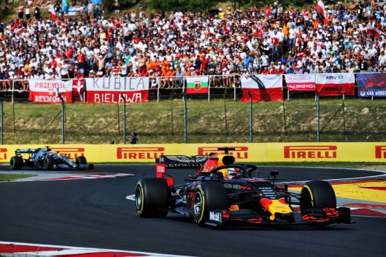 Max Verstappen (NLD) Red Bull Racing RB15.
04.08.2019. Formula 1 World Championship, Rd 12, Hungarian Grand Prix, Budapest, Hungary, Race Day.
- www.xpbimages.com, EMail: requests@xpbimages.com - copy of publication required for printed pictures. Every used picture is fee-liable. © Copyright: Batchelor / XPB Images