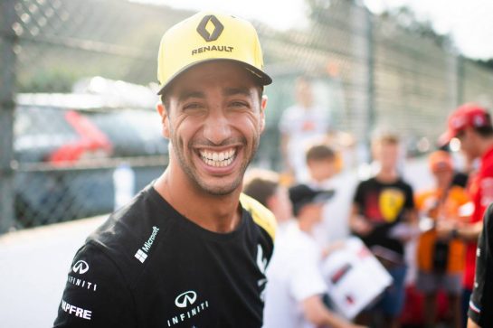 Daniel Ricciardo (AUS) Renault F1 Team.
29.08.2019. Formula 1 World Championship, Rd 13, Belgian Grand Prix, Spa Francorchamps, Belgium, Preparation Day.
- www.xpbimages.com, EMail: requests@xpbimages.com - copy of publication required for printed pictures. Every used picture is fee-liable. © Copyright: Price / XPB Images