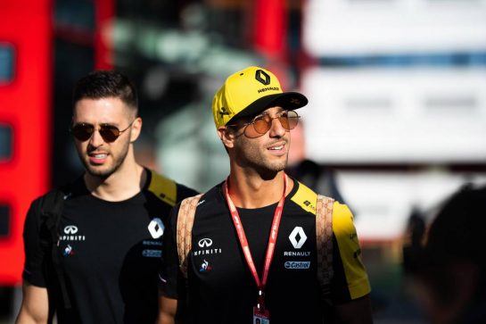 Daniel Ricciardo (AUS) Renault F1 Team.
30.08.2019. Formula 1 World Championship, Rd 13, Belgian Grand Prix, Spa Francorchamps, Belgium, Practice Day.
- www.xpbimages.com, EMail: requests@xpbimages.com - copy of publication required for printed pictures. Every used picture is fee-liable. © Copyright: Price / XPB Images