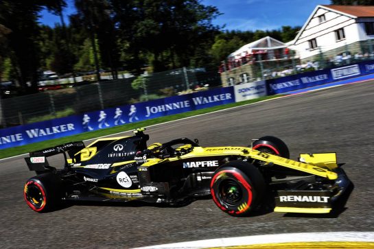 Nico Hulkenberg (GER) Renault F1 Team RS19.
30.08.2019. Formula 1 World Championship, Rd 13, Belgian Grand Prix, Spa Francorchamps, Belgium, Practice Day.
 - www.xpbimages.com, EMail: requests@xpbimages.com - copy of publication required for printed pictures. Every used picture is fee-liable. © Copyright: Bearne / XPB Images
