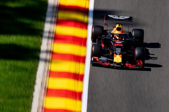 Max Verstappen (NLD) Red Bull Racing RB15.
30.08.2019. Formula 1 World Championship, Rd 13, Belgian Grand Prix, Spa Francorchamps, Belgium, Practice Day.
- www.xpbimages.com, EMail: requests@xpbimages.com - copy of publication required for printed pictures. Every used picture is fee-liable. © Copyright: Price / XPB Images