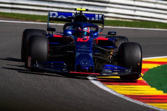Pierre Gasly (FRA) Scuderia Toro Rosso STR14.
30.08.2019. Formula 1 World Championship, Rd 13, Belgian Grand Prix, Spa Francorchamps, Belgium, Practice Day.
- www.xpbimages.com, EMail: requests@xpbimages.com - copy of publication required for printed pictures. Every used picture is fee-liable. © Copyright: Price / XPB Images