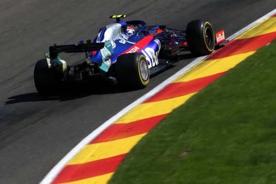 Pierre Gasly (FRA), Scuderia Toro Rosso 
30.08.2019. Formula 1 World Championship, Rd 13, Belgian Grand Prix, Spa Francorchamps, Belgium, Practice Day.
- www.xpbimages.com, EMail: requests@xpbimages.com - copy of publication required for printed pictures. Every used picture is fee-liable. © Copyright: Charniaux / XPB Images