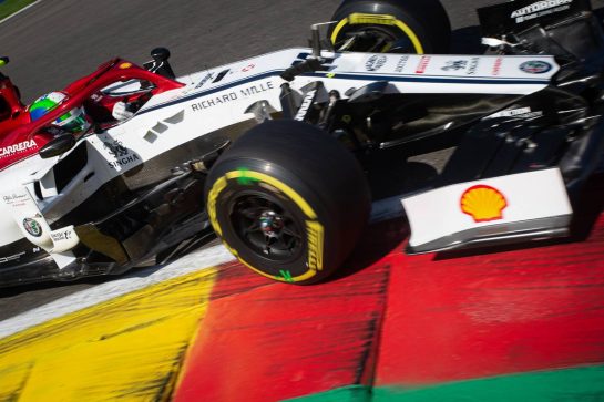 Antonio Giovinazzi (ITA) Alfa Romeo Racing C38.
30.08.2019. Formula 1 World Championship, Rd 13, Belgian Grand Prix, Spa Francorchamps, Belgium, Practice Day.
- www.xpbimages.com, EMail: requests@xpbimages.com - copy of publication required for printed pictures. Every used picture is fee-liable. © Copyright: Bearne / XPB Images