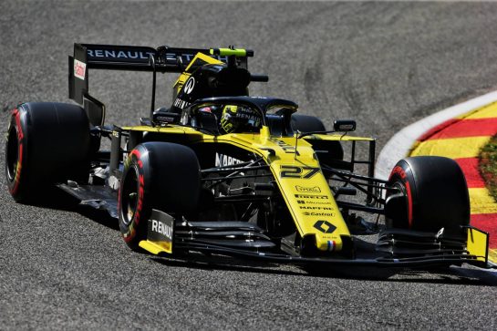 Nico Hulkenberg (GER) Renault F1 Team RS19.
31.08.2019. Formula 1 World Championship, Rd 13, Belgian Grand Prix, Spa Francorchamps, Belgium, Qualifying Day.
 - www.xpbimages.com, EMail: requests@xpbimages.com - copy of publication required for printed pictures. Every used picture is fee-liable. © Copyright: Bearne / XPB Images