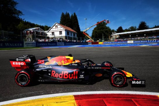 Max Verstappen (NLD) Red Bull Racing RB15.
31.08.2019. Formula 1 World Championship, Rd 13, Belgian Grand Prix, Spa Francorchamps, Belgium, Qualifying Day.
- www.xpbimages.com, EMail: requests@xpbimages.com - copy of publication required for printed pictures. Every used picture is fee-liable. © Copyright: Photo4 / XPB Images