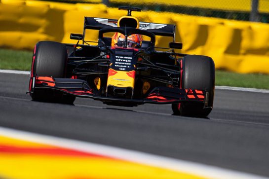 Max Verstappen (NLD) Red Bull Racing RB15.
31.08.2019. Formula 1 World Championship, Rd 13, Belgian Grand Prix, Spa Francorchamps, Belgium, Qualifying Day.
- www.xpbimages.com, EMail: requests@xpbimages.com - copy of publication required for printed pictures. Every used picture is fee-liable. © Copyright: Price / XPB Images