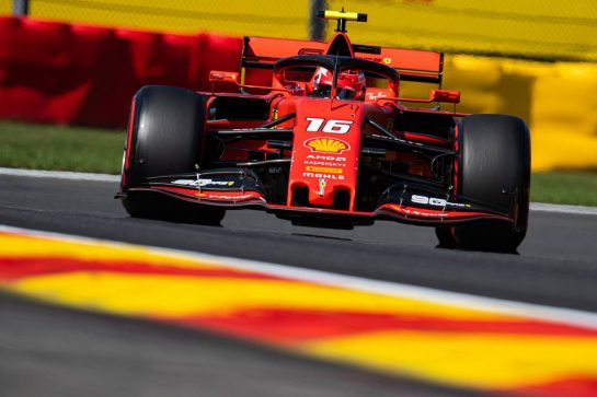 Charles Leclerc (MON) Ferrari SF90.
31.08.2019. Formula 1 World Championship, Rd 13, Belgian Grand Prix, Spa Francorchamps, Belgium, Qualifying Day.
- www.xpbimages.com, EMail: requests@xpbimages.com - copy of publication required for printed pictures. Every used picture is fee-liable. © Copyright: Price / XPB Images