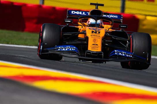 Carlos Sainz Jr (ESP) McLaren MCL34.
31.08.2019. Formula 1 World Championship, Rd 13, Belgian Grand Prix, Spa Francorchamps, Belgium, Qualifying Day.
- www.xpbimages.com, EMail: requests@xpbimages.com - copy of publication required for printed pictures. Every used picture is fee-liable. © Copyright: Price / XPB Images