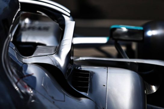 Mercedes AMG F1 W10 detail.
01.08.2019. Formula 1 World Championship, Rd 12, Hungarian Grand Prix, Budapest, Hungary, Preparation Day.
- www.xpbimages.com, EMail: requests@xpbimages.com - copy of publication required for printed pictures. Every used picture is fee-liable. © Copyright: Moy / XPB Images