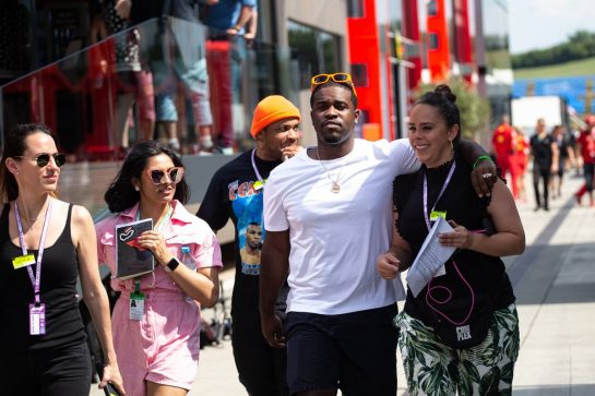 A$AP Ferg (USA) Rapper.
01.08.2019. Formula 1 World Championship, Rd 12, Hungarian Grand Prix, Budapest, Hungary, Preparation Day.
- www.xpbimages.com, EMail: requests@xpbimages.com - copy of publication required for printed pictures. Every used picture is fee-liable. © Copyright: Bearne / XPB Images